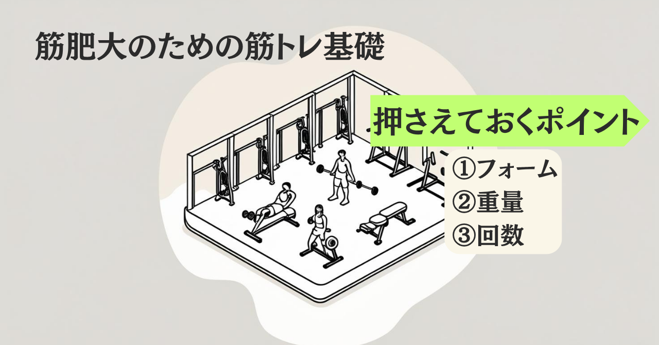筋トレの押さえておくべきポイント画像